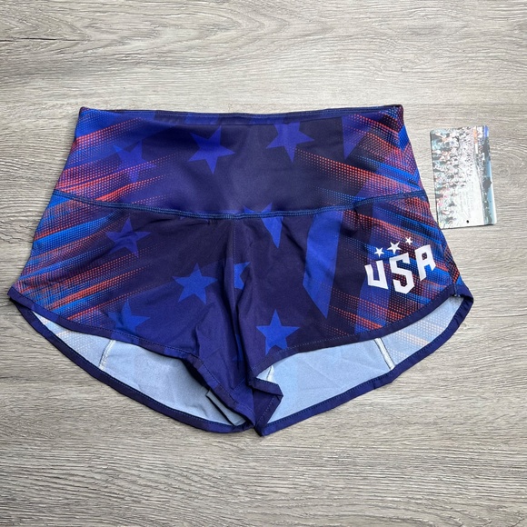 ZOOT Women's Ltd 3" Running Shorts - Limited Edition, Red White Blue, USA - XS - Picture 2 of 15
